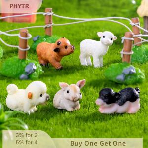 【จัดส่งภายใน 2-3 วัน】 รูปปั้นสัตว์ขนาดเล็กรูปปั้นสุนัขแกะรูปม้ากระต่ายตกแต่งภูมิทัศน์ขนาดเล็กสำหรับรถบ้านของตกแต่งเดสก์ท็อป