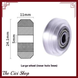 [The Cici Shop] CNC Plastic POM Big Small Wheel With Bearing Idler V-Slot Aluminum Profile Perlin Pulley For 3D Printer Ender3 V2