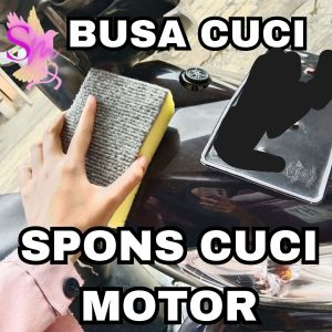 Spons Cuci Motor Serbaguna ukuran 14 x 9 x 4cm | Foam Wash Tebal Sponge | 1 pcs |