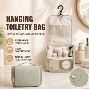 Hanging Toiletry Bag Waterproof Tasslon Travel Makeup Organiser Multi-Compartment Carry Handle Bag