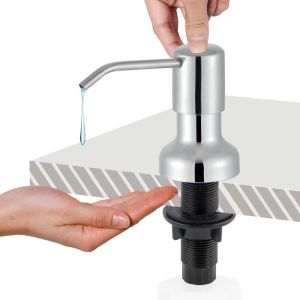 Bình đựng xà bông rửa chén dung tích 300ML bằng hợp kim không gỉ gắn bồn rửa chén Xà phòng Dispenser Nhà bếp Cindyhome Y