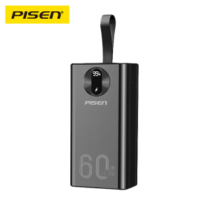 Pisen LSDY126 PD205 60000mAh Pisen Quick PD22.5W Super Fast Charging Powerbank 6 Outputs With Built-in High Brightness LED Lights All Compatible FCP QC3.0 / PD3.0 For Apple Iphone Huawei Xiaomi Redmi Samsung Vivo Oppo With 1 Year Warranty