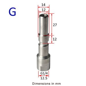 Pressure Washer G-un Lance Ba-yonet Adapter Snow Foam Lance Adapter High Pressure Car Washer Foam G-un Nozzle Connector for Karcher