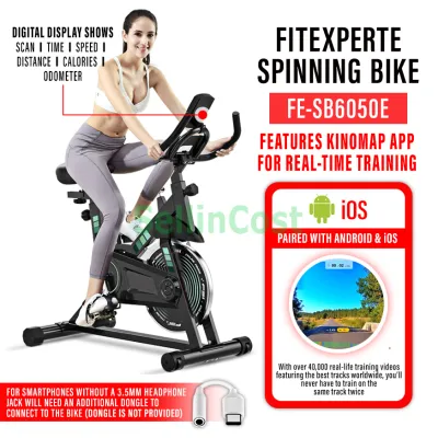 SellinCost FEXPERT Spinning Bike Exercise Bike Z Sport App 2YR Warranty Leg Exercise Home Station Bike Bluetooth Indoor Sport Fitness Cardio Cycling Equipment Bicycle Low Impact 100kg Durable Weight Basikal Exercise Dirumah Murah FE- SB6030E SB6050E 动感单车