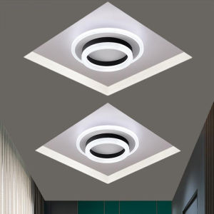 Modern Design Tri Color Dimmable Ceiling Light LED Ceiling Light Living Room Lamp Bedroom Lights Lighting Fixture Ultra-thin Ceiling Lamp for Dining Table for Ceiling warm white