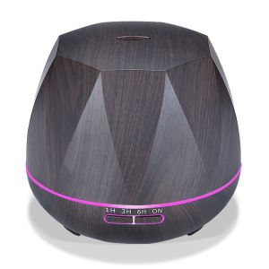 Aroma Diffuser 7 LED Color 550ML Aromatherapy Wood grain Humidifier Ultrasonic Cool Mist with Remote
