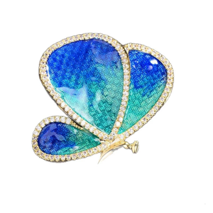 Secure Pin Butterfly Clasp Brooch Sturdy Alloy Accessory Professional Office Pin For Party Wedding Attire