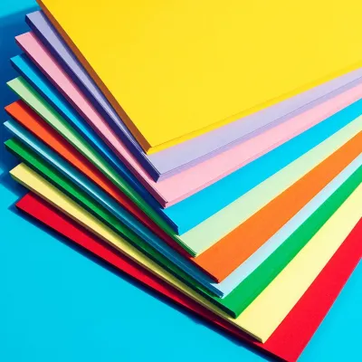 กระดาษสีสด ชุดกระดาษสี A4 100 แผ่น 20 สีที่แตกต่างกันสําหรับโครงการศิลปะหัตถกรรม DIY และการพิมพ์ โปสเตอร์อ่อน