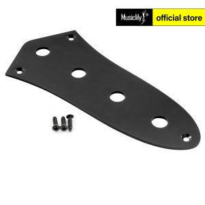 Musiclily Pro Steel 4-Hole Jazz Bass Control Plate for JB Style Electric Bass