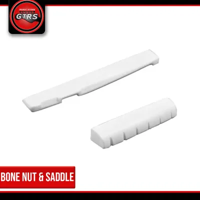 Ox Bone Saddle and Nut for Acoustic Guitar