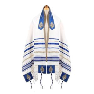 Oversized Jewish Prayers Shawl For Religious Ceremonies And Cultural Event 60x180cm Traditional Tallit for Worships