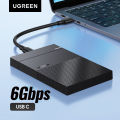 UGREEN ฮาร์ดดิกส์ภายนอก HDD Case 2.5 SATA to USB C Adapter Hard Drive Enclosure สำหรับ SSD ดิสก์ HDD Box Type C 3.0 Case HD กล่องใส่ HDD ภายนอก. 