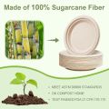 Paper Plates 10 inch, 50 Pack Compostable Plates, Eco Friendly Recycled Paper Plates, Brown Paper Plates Heavy Duty, Large Paper Plates Sturdy. 