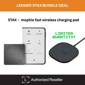 Ledger Stax Bundle Deal: Ledger Stax with Mophie Fast Wireless Charging Pad - Limited Quantity - Authorized Reseller