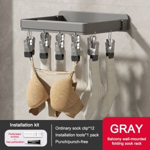 12/20/26 อลูมิเนียมWindproof Clothespinแขวนถุงเท้าแห้งDrying Rack Multi-คลิปแขวนเสื้อผ้าเด็กบ้านWindproof