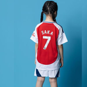 2425 Arsenal No. 7 Saka Soccer seragam No. 9 Harland kanak-kanak Polo Shirt Suit