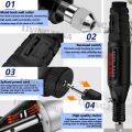 24pcs/Set Mesin Gerinda Mini Elektrik 100V-240V Pengaturan Tanpa Langkah Kecepatan Electric Grinder Mengukir Alat Pena Bor Mini Alat Pena Ukir Listrik Penggiling 3000-18000 Putaran/Menit untuk Milling Polishing. 
