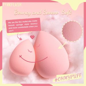 Pinkflash Beauty Blender Spons Makeup Lembut Kerong Dan Basah Aplikator Foundation