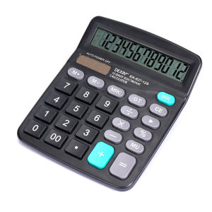 12 digit calculator for store computer electronic calculator solar and battery original calculator for business calculators big calculator for accounting financial dual power supply calculator office and school supplies calculator heavy duty