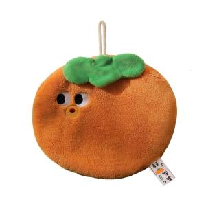 Quick Drying Corals Velvets Hand Towel with Cute Design for Kitchen and Bathroom Use