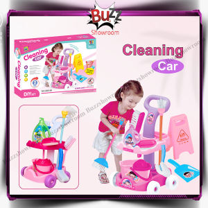 Cleaning Car Set Mainan peralatan bersih anak Little Helper Sapu Pel