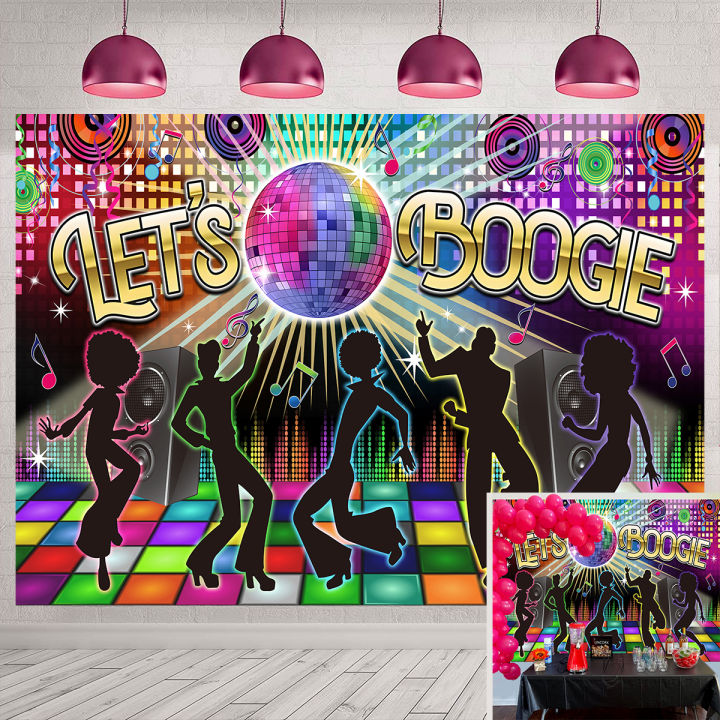 Disco Backdrop Disco Party Decorations 70's 80's 90's Disco Hot