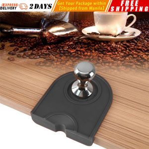❤️【Same Day Delivery】 NEW Small Non-slip Coffee Tamper Mat W/ Stainless Steel Coffee Tamper Espresso Double Coffee Tamper Pad Silicone Coffee Hammer Mats Corner Coffee Powder Maker Hammer Pressure Mat