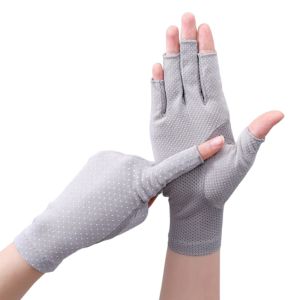 SIXIS Mùa hè Găng tay chống nắng Bảo vệ khỏi tia cực tím Thoáng khí Găng tay đi xe đạp và lái xe Thời trang Đàn hồi Găng tay chống tia UV Phụ nữ Cô gái