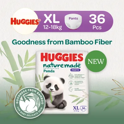 Huggies Naturemade Panda Pants XL 36s