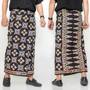 Sarung Batik Cap Bahan Katun Primis Eksklusif Motif Klasik Muslim Pria Wanita Santri Dewasa