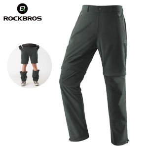 ROCKBROS Sports Pants Detachable Trouser Legs Shorts Elastic Jogger Pants Breathable Leisure Pants For Man Woman Hiking Pants Gym Fitness Apparel