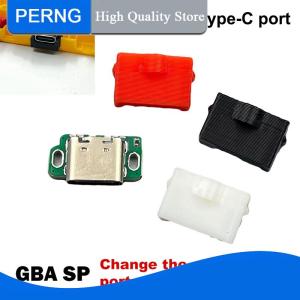 [PERNG] Tehe 1 Set For GAMEBOY ADVANCE SP GBASP With 3D Printed USB-C USB Type-C Charging Port And Headphone Port