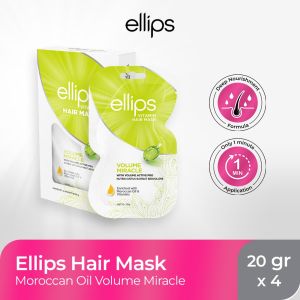 Ellips Hair Mask Box - Moroccan Volume Miracle - 4 Sachet