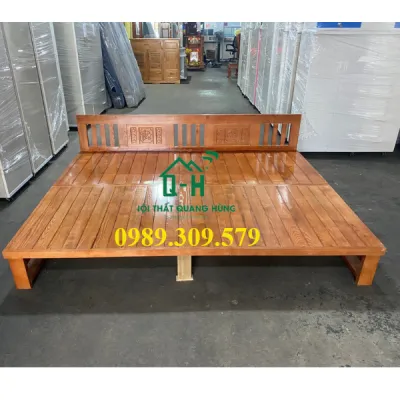 GIƯỜNG GỖ SỒI GẤP GỌN CAO CẤP - GIƯỜNG SOFA KÉO RA THÀNH GIƯỜNG HCM