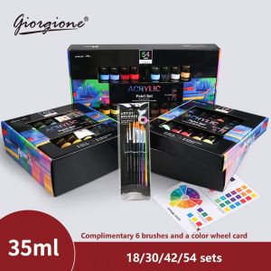 Rex TT Giorgione 35ml acrylic paint set 12/24/36color plastic hose to send 6 brush color card
