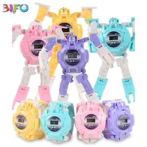Đồng hồ đeo tay biến hình robot 2in1 (Giao màu ngẫu nhiên) Hàng đảm bảo chất lượng