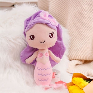 310JOJO CASTLE High Quality Little Mermaid Princess Doll plush Toy Stuffed Fairy Tale Mermaid Stuffed baby Sleeping toys for Girl Birthday gift