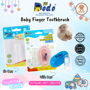Dodo Baby Finger Toothbrush With Case / Sikat Gigi & Lidah Bayi Terbuat dari Silikon Bpa Free