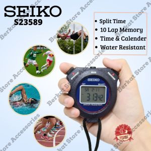 Stopwatch Seiko S23589P1 / Pengukur Waktu Seiko Asli