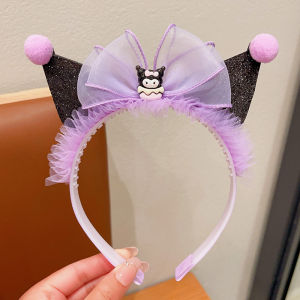 ที่คาดผมเด็ก Kulomi ที่คาดศีรษะเจ้าหญิงเอลซ่าของเด็กผู้หญิงโบว์ติดผมกิ๊บมงกุฎใหม่