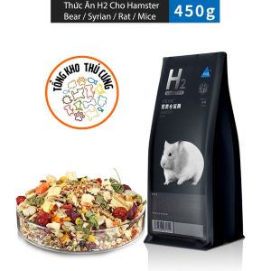 Thức ăn hamster H2 Food Bucatstate Mini Bear Syrian Thức ăn hãng cho hamster giàu dinh dưỡng thảo mộc protein động vật chất lượng cao thơm ngon dinh dưỡng canxi-sắt giúp xương  khỏe axit béo omega- 3 làm lông bóng mượt