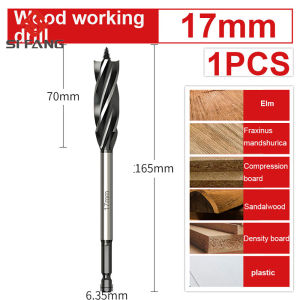 SI FANG 10-35มิลลิเมตรสว่านบิต4สล็อต4ขลุ่ยสว่านเจาะน่าเบื่อบิต1/4 "Hex S Hank งานไม้เจาะความเร็วสูงโคบอลต์เหล็กสำหรับการขุดเจาะไม้ไม้หลุมเลื่อย