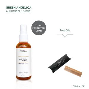Hair Tonic Penghitam Uban Permanen Serum Rambut Alami Menghitamkan Akar Bukan Semir Green Angelica
