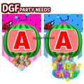 PINK, BLUE COCO- MELON PER LETTER birthday BANNER, Party, Name Banner, Happy Birthday PARTY. 