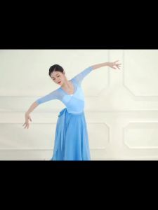 Classical Dance Costume 720 Flowing Elegant Half Skirt Art Exam Double Layer Big Hem Skirt Ethnic Style Stage Performance Costume