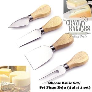 SET 4 PC PISAU OLES KEJU MENTEGA SELAI STAINLESS