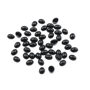 10-100Pcs Black Plastic Safety Eyes Acrylic Oval Animal Eye Beads For Panda Teddy Bear Doll DIY Crafts Children Kids Toys Eyes Accessories