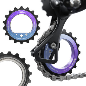 【HOSPORT】 18T Bicycle Jockey Wheel 9/10/11 Speeds Hollow Eccentric Pulley Wheel Bike Guide Upgrade Kit for R8000/7000 Bicycle Parts