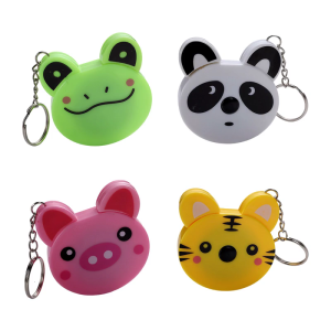 ไม้บรรทัดพวงกุญแจสายวัด1.5เมตรดีไซน์สัตว์น่ารักใช้งานได้จริง PVC ABS สำหรับงานฝีมือใช้ในทุกวัน