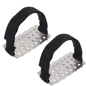 GREYDAWN 10 Studs 26 Tooth Ice Snow Crampons Tpe 26 Studs 26 Anti-Skid Ice Gripper Over Shoes Covers  Grips Cleats Shoe Spikes Outdoor